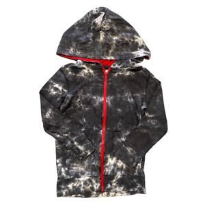 Wonder Nation Gray Tie Dye Hoodie Sweatshirt Size XS 4/5